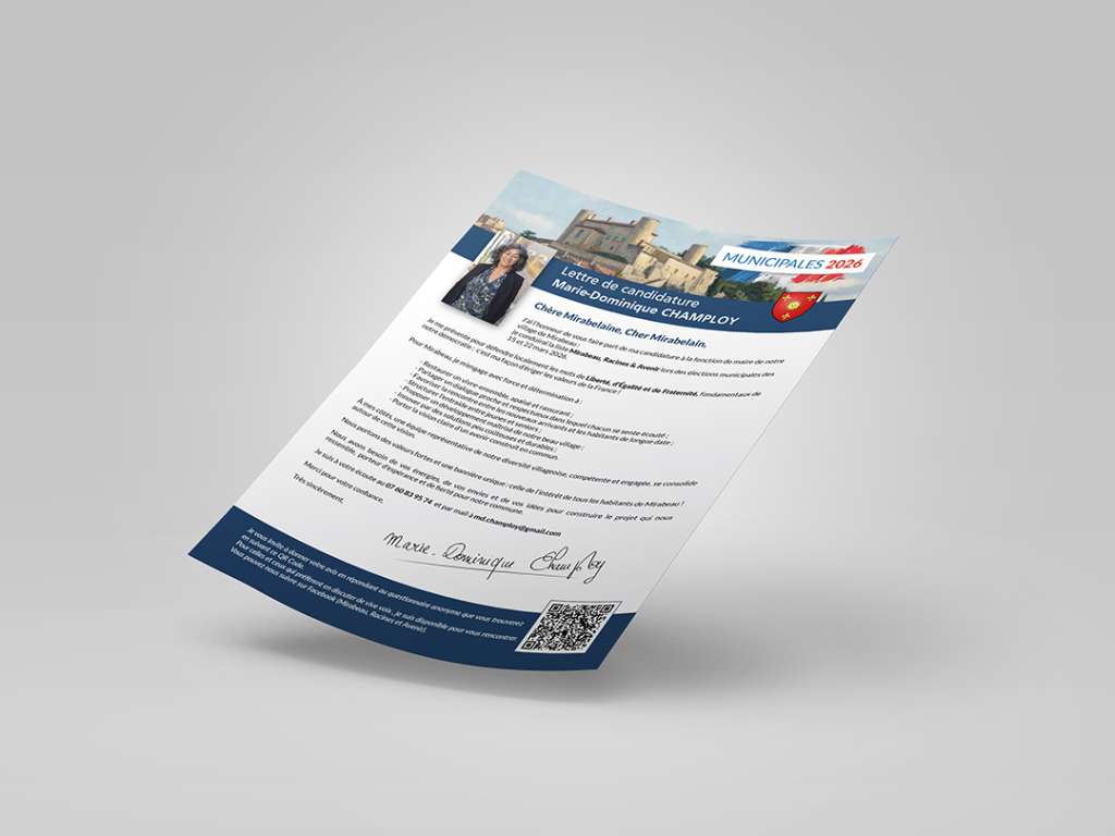 Lettre de candidature Mirabeau